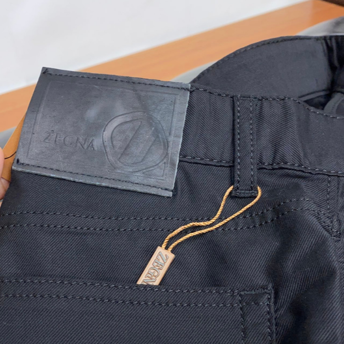 Calça "Gabardine" Slim Fit Zegna