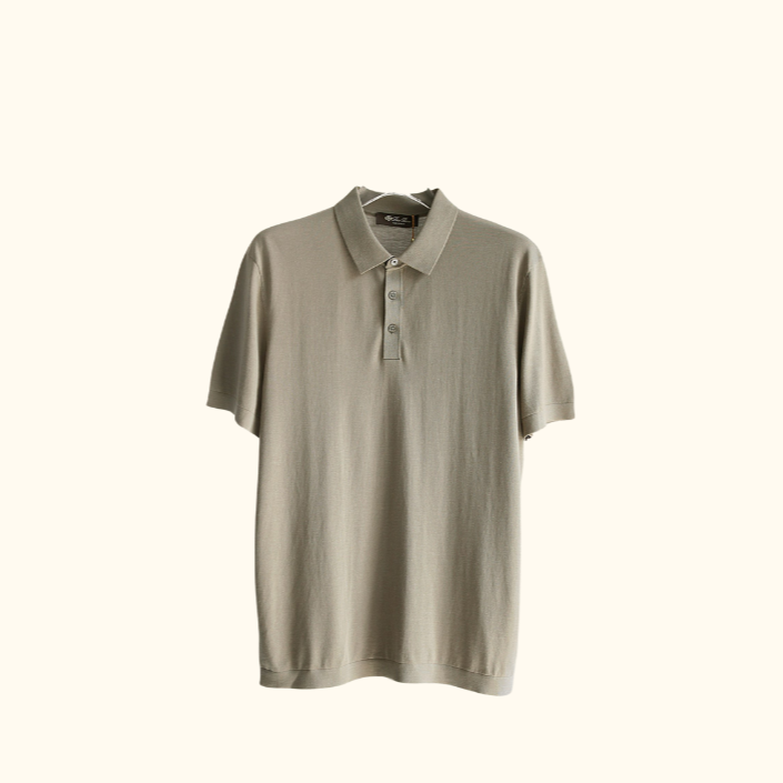 Camisa Polo "Khaki" Loro Piana