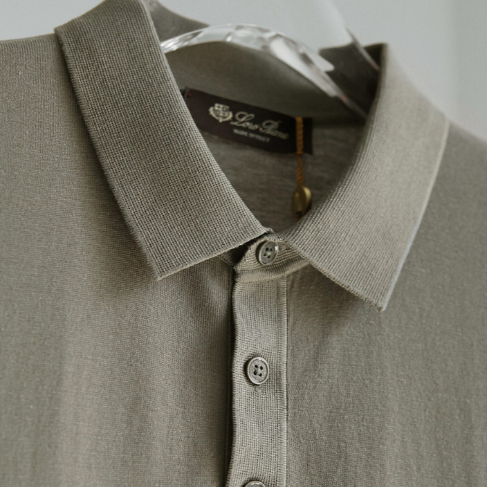 Camisa Polo "Khaki" Loro Piana