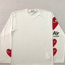 Camiseta Manga Longa "Play" CDG
