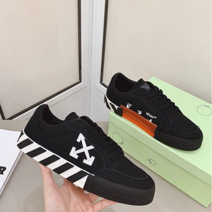 Tênis "Vulcanized Low Canvas" Off-White Preto