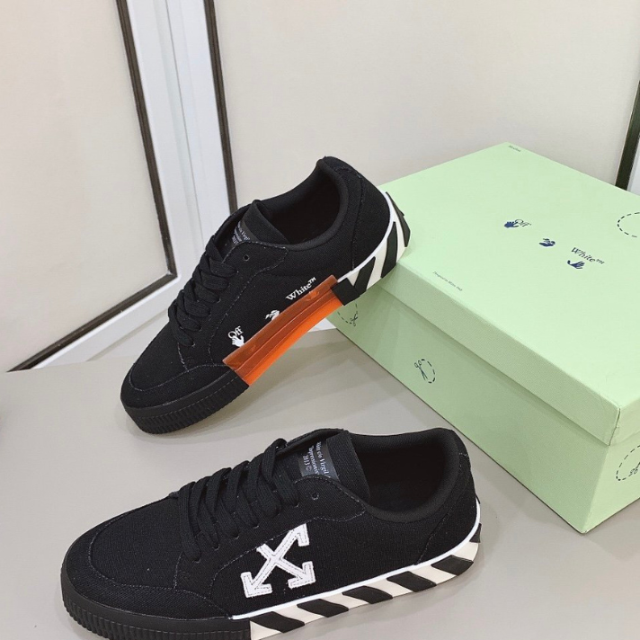 Tênis "Vulcanized Low Canvas" Off-White Preto