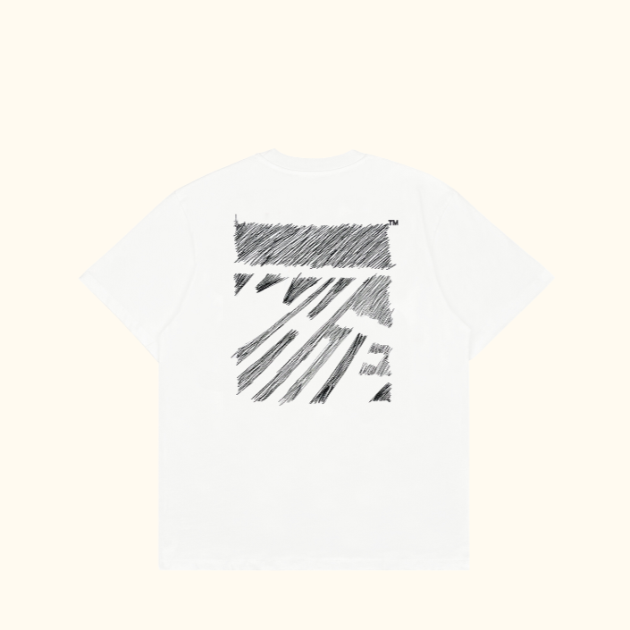 Camiseta "Scribble Diag" Off-White