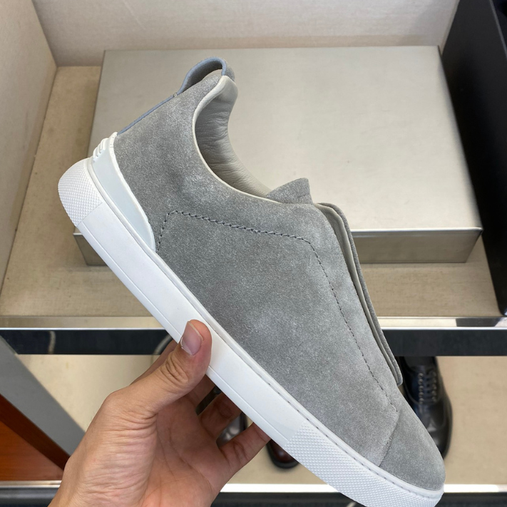 Tênis "Triple Stitch" Zegna Camurça