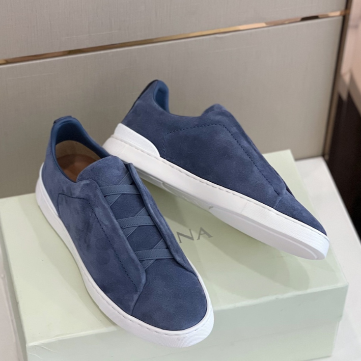 Tênis "Triple Stitch" Zegna Camurça