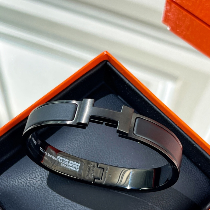 Bracelete "Clic HH So Black" Hermès