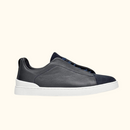 Tênis "Triple Stitch" Zegna Camurça/Couro