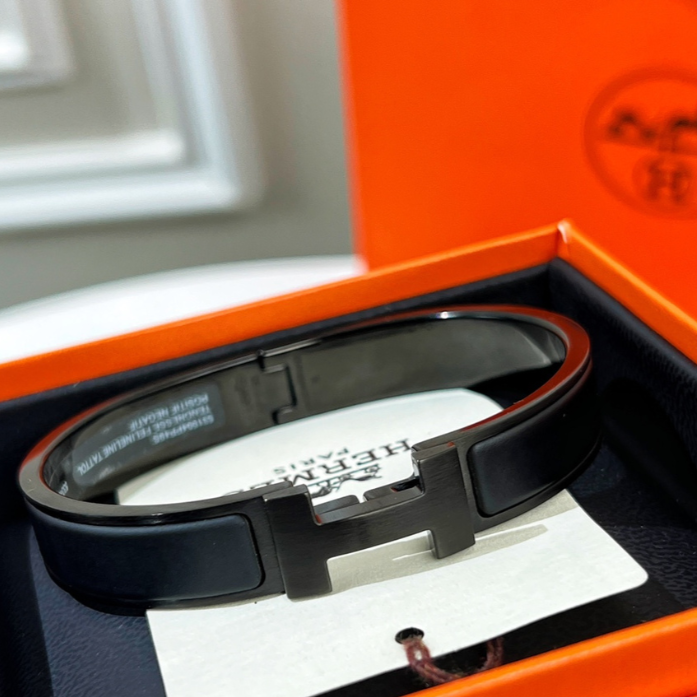 Bracelete "Clic HH So Black" Hermès