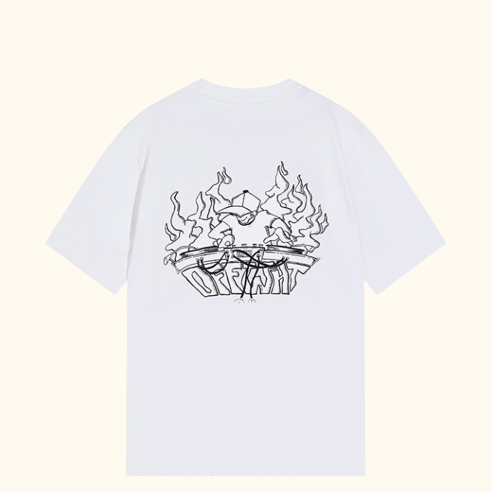 Camiseta "DJ Logo Print" Off-White