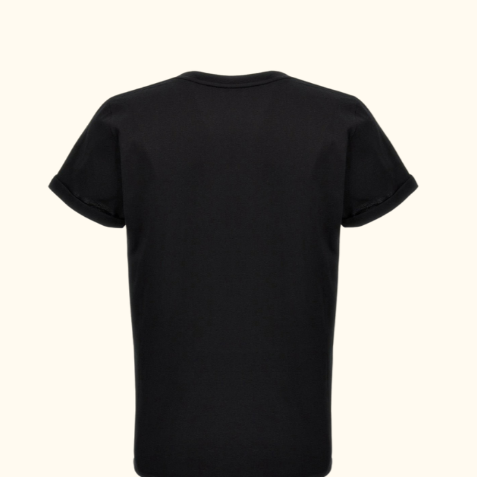 Camiseta Com Estampa De Logo Saint Laurent