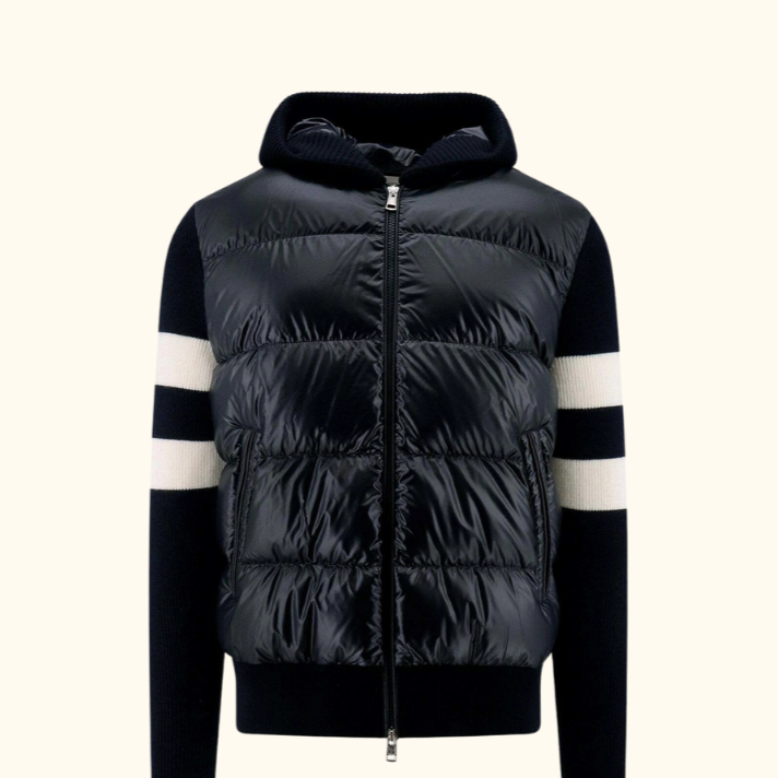 Jaqueta Stripe-Detail Moncler