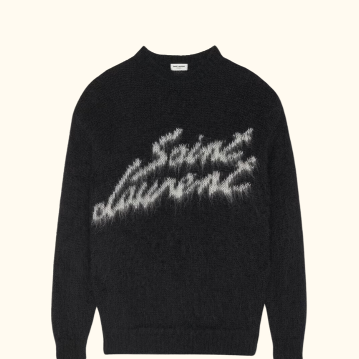 Suéter "Mohair Logo" Saint Laurent