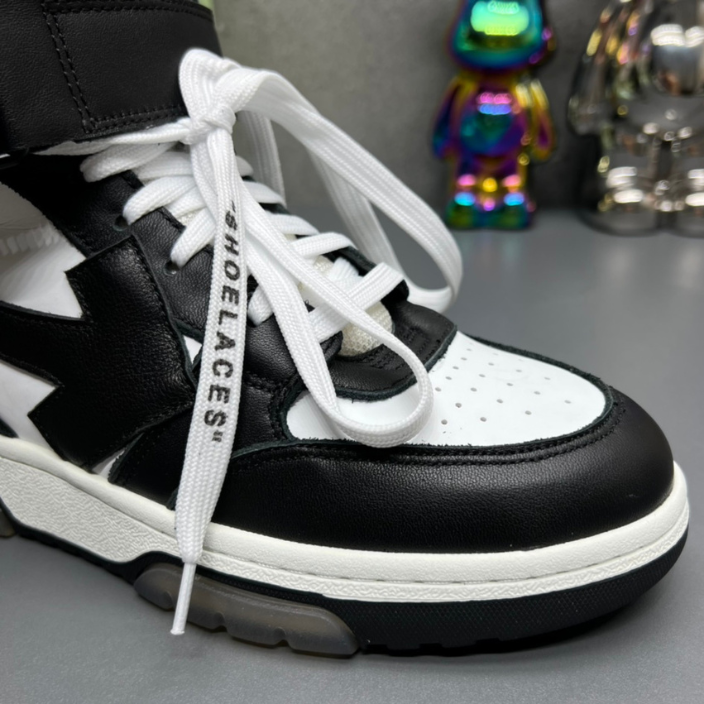 Tênis "Virgil Logo Caravaggio" Off-White Preto Cano Alto