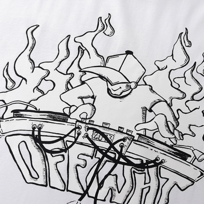 Camiseta "DJ Logo Print" Off-White