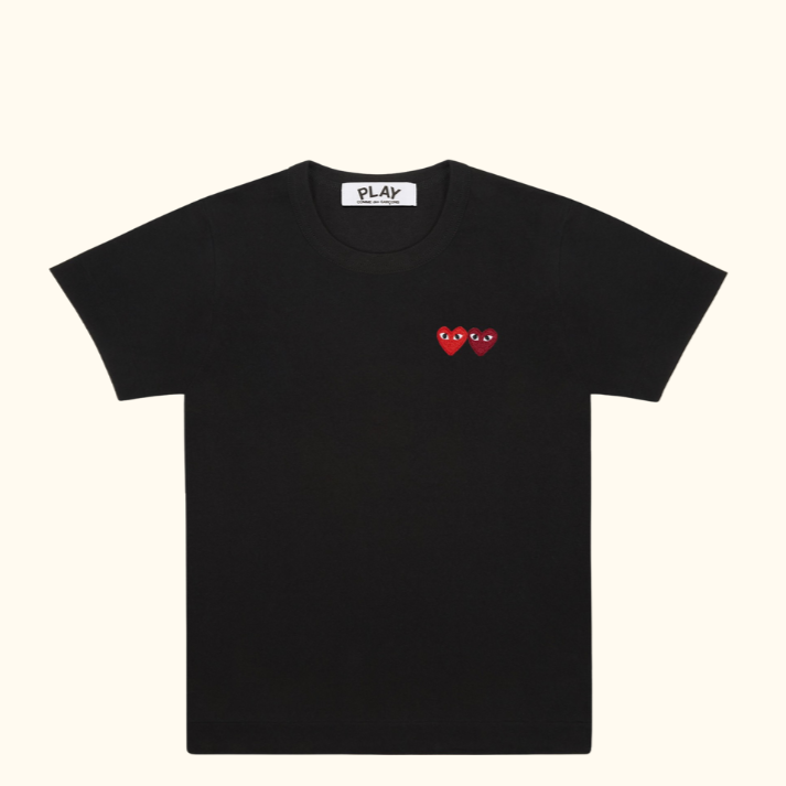 Camiseta "Double Hearts" CDG