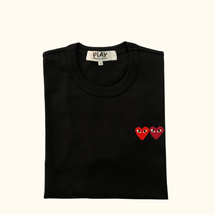 Camiseta "Double Hearts" CDG