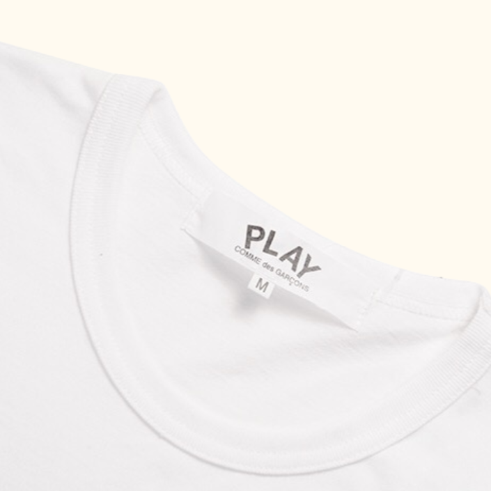 Camiseta "Play Basic" CDG White