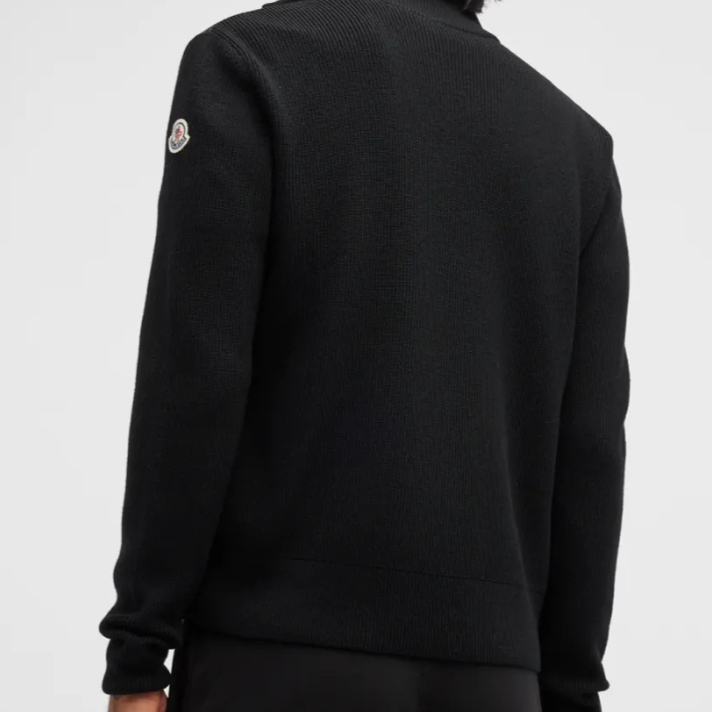 Jaqueta "Cardigan" Moncler com Acolchoado e Lã