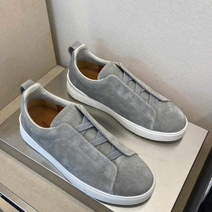 Tênis "Triple Stitch" Zegna Camurça