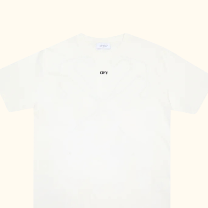Camiseta "Arrow Stitched" Off-White