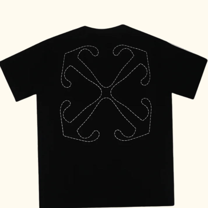 Camiseta "Arrow Stitched" Off-White