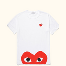 Camiseta "Play Bottom Heart Tee" CDG