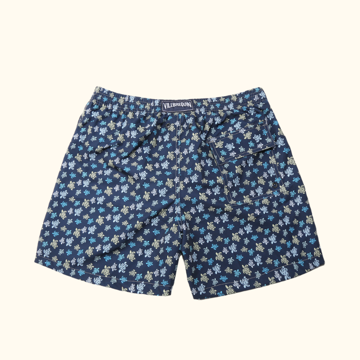 Short "Dark Blue Colorful Mini Turtles" Vilebrequin