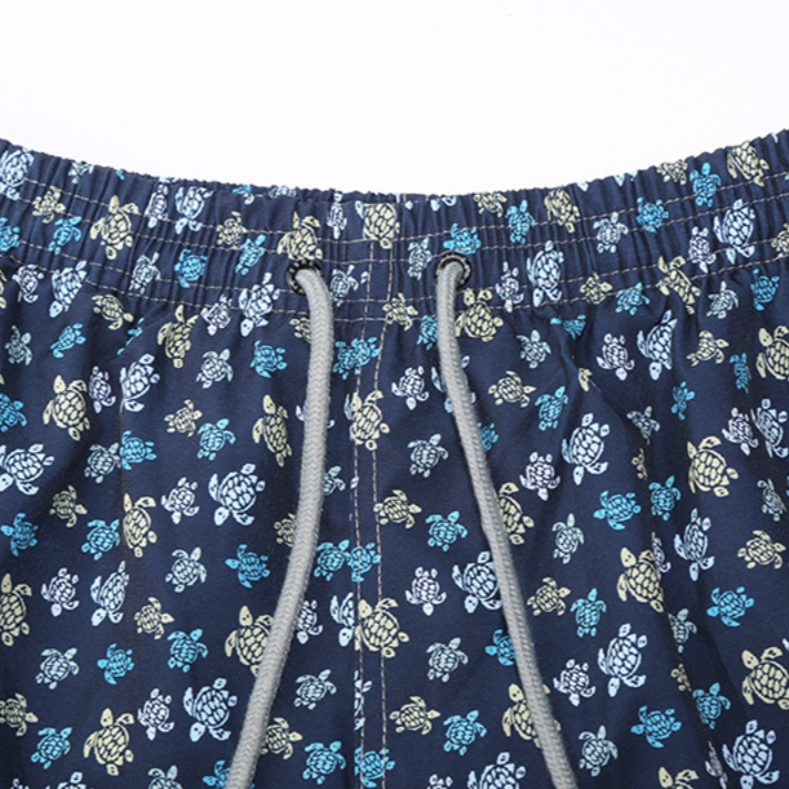 Short "Dark Blue Colorful Mini Turtles" Vilebrequin