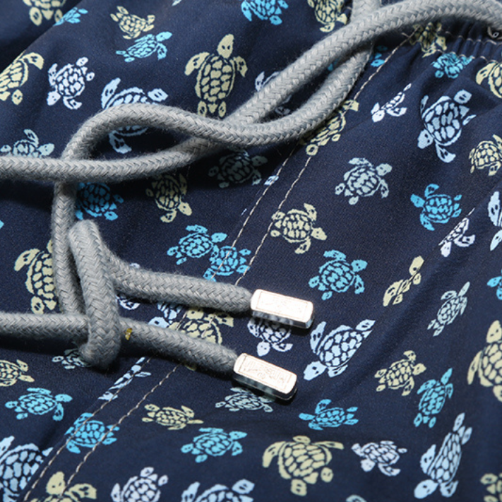Short "Dark Blue Colorful Mini Turtles" Vilebrequin