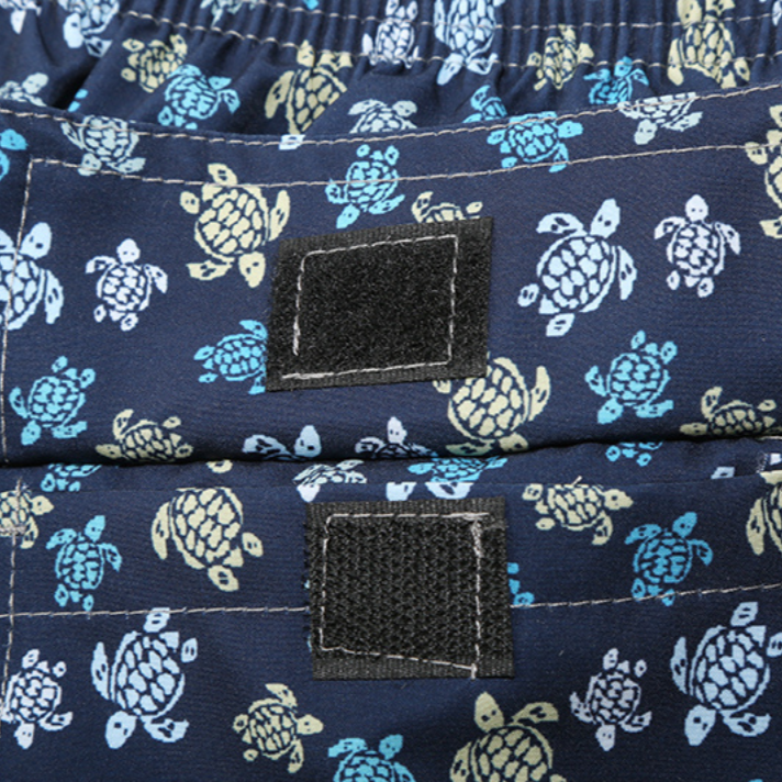 Short "Dark Blue Colorful Mini Turtles" Vilebrequin