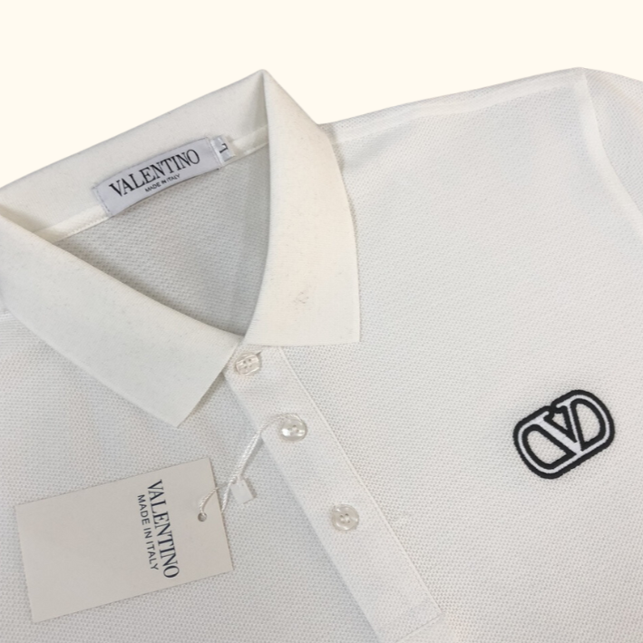 Camiseta Polo Bordada - Valentino