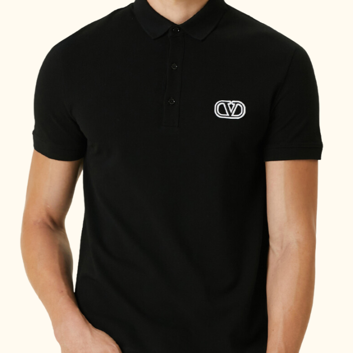 Camiseta Polo Bordada - Valentino