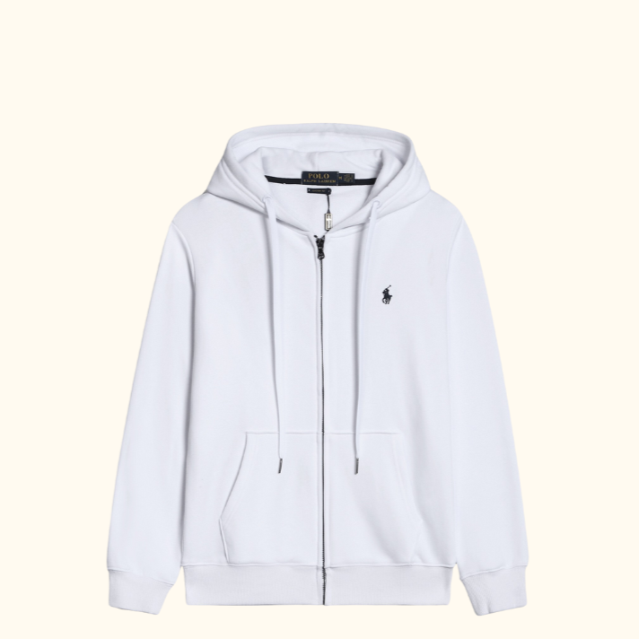 Moletom Capuz de Malha Dupla Zíper - Ralph Lauren