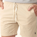 Short Ralph Lauren Masculino Sarja Chino Black Icon Cáqui Claro