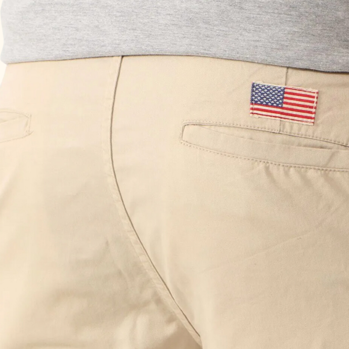 Short Ralph Lauren Masculino Sarja Chino Black Icon Cáqui Claro