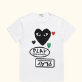 CDG Play Camiseta Com Estampa Gráfica