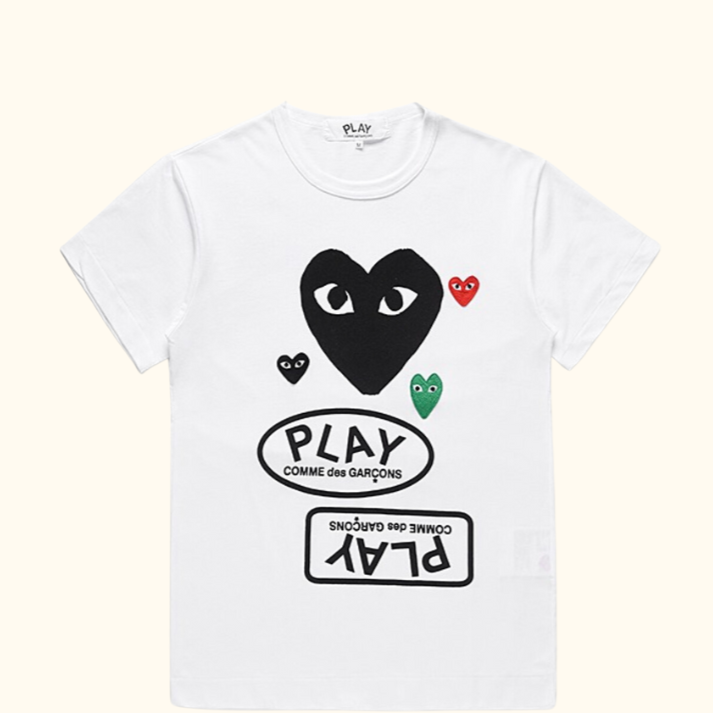 CDG Play Camiseta Com Estampa Gráfica