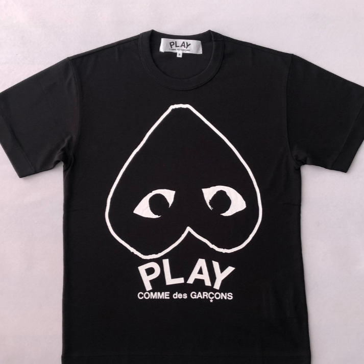 Camiseta "White Outline" Black CDG