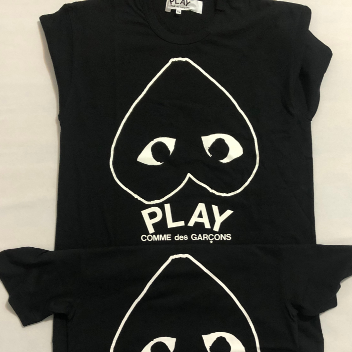 Camiseta "White Outline" Black CDG