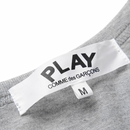 Camiseta "Double Hearts" CDG Cinza